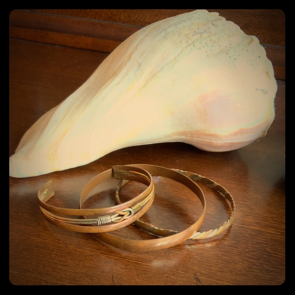 Set of 3 Copper Bracelets
